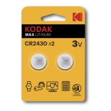 Kodak Max lithium CR2430 2-pack