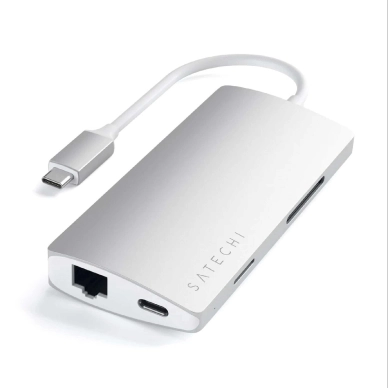 Satechi alt Satechi USB-C Multi-Port Adapter 4K V2, Silver