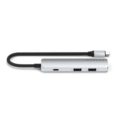 Satechi 4-i-1 USB-C Slim Multiport Adapter 4K - silver