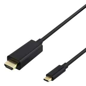 USB-C till HDMI-kabel, 4K 60Hz, 1m, svart