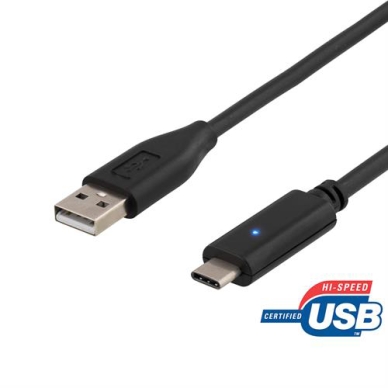 DELTACO alt Deltaco USB 2.0 C male till USB A male