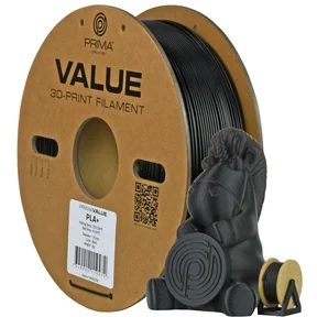 PrimaValue PLA+ - 1,75mm - 1kg - Svart