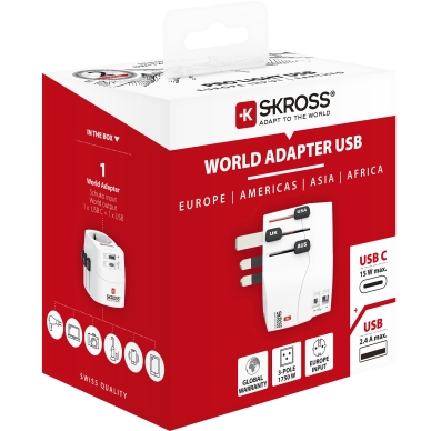 SKROSS alt SKROSS World Adapter Pro Light USB-C + USB-A