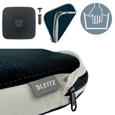 Leitz Ergo Cosy Aktiv Wobble-kudde Tyg mörkgrå