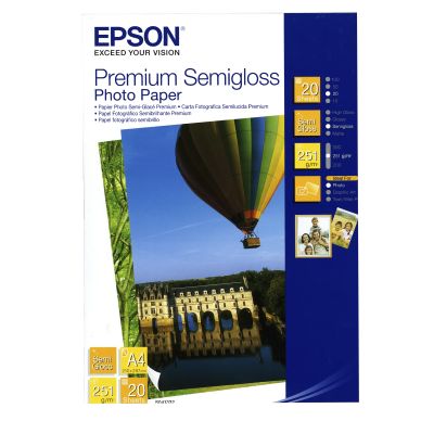 EPSON alt Fotopapper Premium Semigloss A4 20 ark 251g