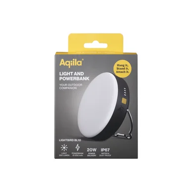 Aqiila Lightbird BL10 Campinglampa med Powerbank 10000mAh Aqiila Lightbird BL10 Campinglampa med Powerbank 10000mAh