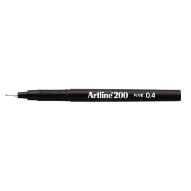 ARTLINE alt Fineliner Artline EK-200 F 0.4 Svart