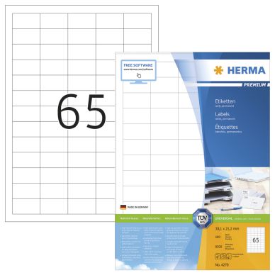   alt Etikett HERMA Premium A4 38,1x21,2 (100)
