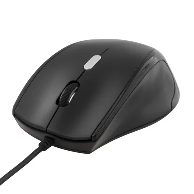 Deltaco optisk mus, 3 knappar med scroll, USB