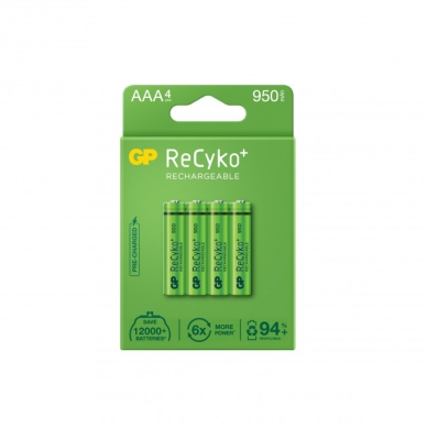 GP BATTERIES alt GP Recyko 950mAh AAA/HR03 4-pack