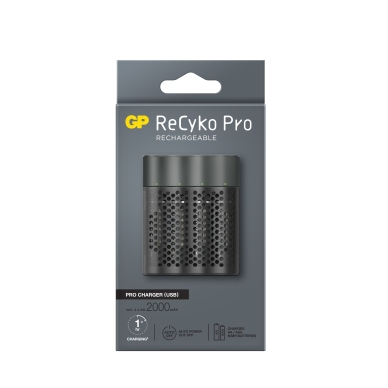 GP BATTERIES alt GP ReCyko Pro Batteriladdare USB ink. 4 AA-batterier