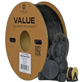 PrimaValue PLA+ High Speed - 1,75mm - 1kg - Svart