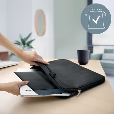 Leitz Ergo Laptopställ ultraplatt mörkgrå