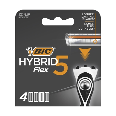 Bic alt BIC Flex 5 Hybrid Rakblad 4-pack