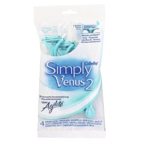 Gillette Simply Venus 2 Engångshyvel, 4-pack