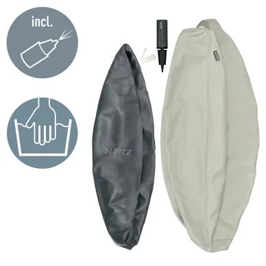 Leitz Ergo Active Sittboll med stoppfunktion 65cm ljusgrå