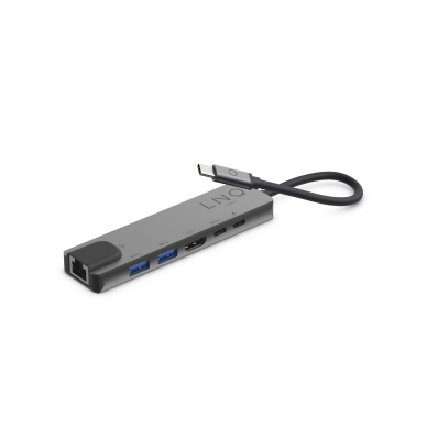 LINQ alt LINQ 6 in 1 PRO USB-C Multiport Hub Aluminium