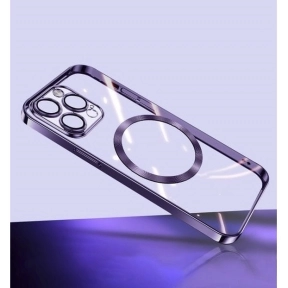 Mobilskal MagSafe Transparent iPhone 15 Pro Max, Purple