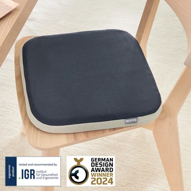 Leitz Ergo Cosy Aktiv Wobble-kudde Tyg mörkgrå