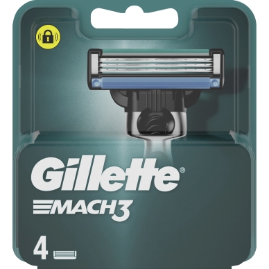 Gillette alt Gillette Mach3 Rakblad, 4-pack