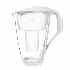 Dafi Vattenkanna glas vit  2,0 liter