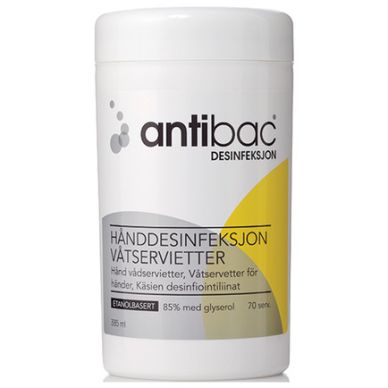 Antibac alt Antibac Handdesinfektion Våtservetter 70-pack