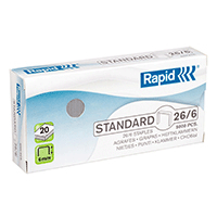 Rapid alt Häftklammer Rapid 26/6 standard, 5000 st