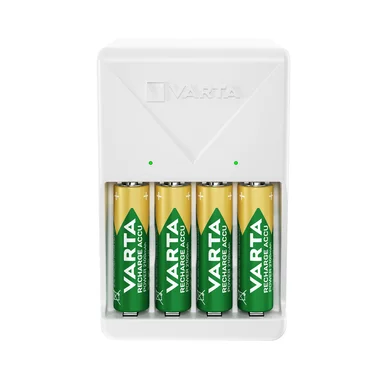 Varta Plug-laddare + 4xAA 2100mAh uppladdningsbara batterier